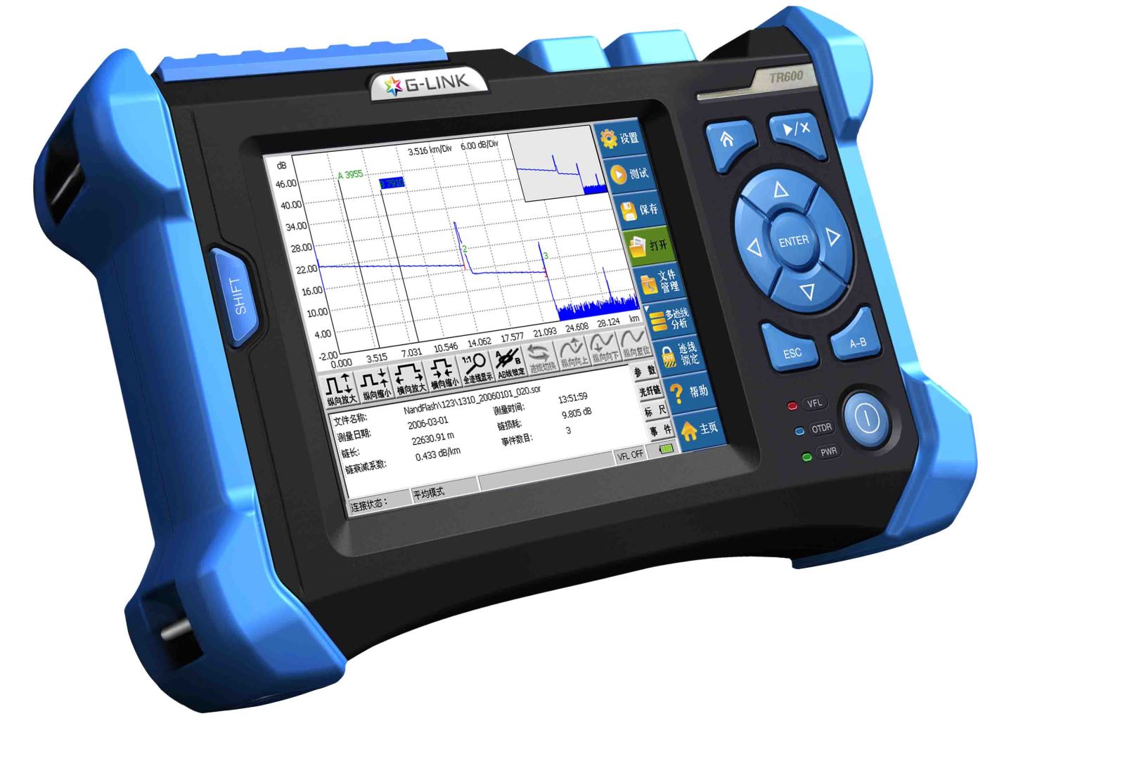 تست OTDR فیبر نوری