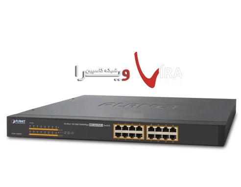 سوئیچ 16پورت PoE پلنت Switch PoE Planet GSW 1600HP